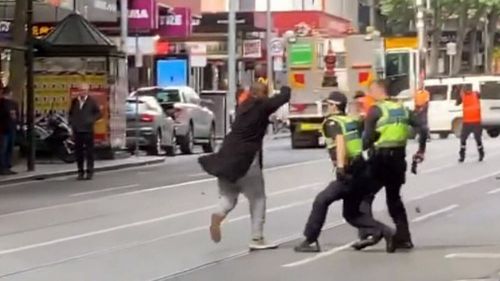 Ten days before the arrests, Hassan Shire Ali fatally stabbed a man and injured two others on Melbourne's Bourke Street.