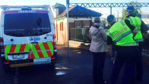 The victim was taken to hospital in a stable condition after the incident at Malvern Station. (supplied)