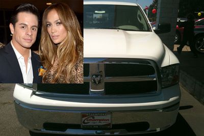 Jennifer Lopez gave dancer boyfriend Casper Smart a customised white Dodge Ram truck for his 25th birthday.