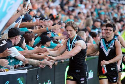 Port claimed bragging rights from their first derby at the ground against Adelaide.