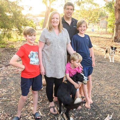 Tizzie Hall and family. 