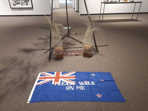 An artwork titled Flagging the Future