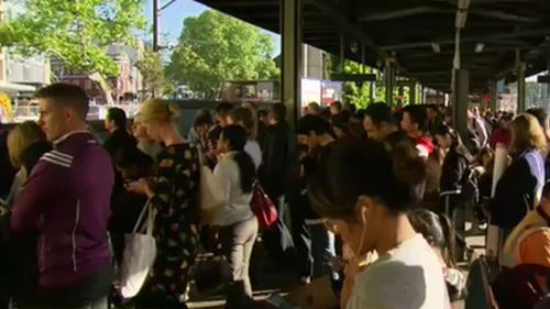 Frustrated commuters were delayed after mass train cancellations in Sydney.