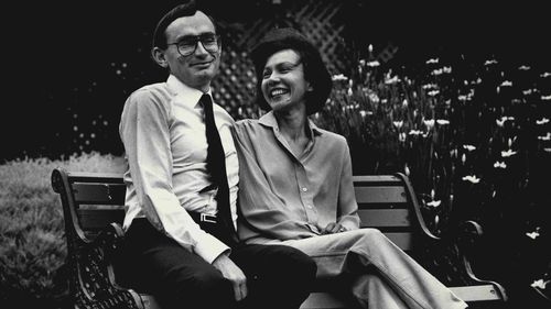 Environment Minister Bob Carr and his wife Helena... November 23, 1987. 