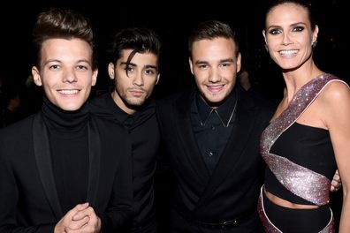 Louis Tomlinson, Zayn Malik, Liam Payne, Heidi Klum