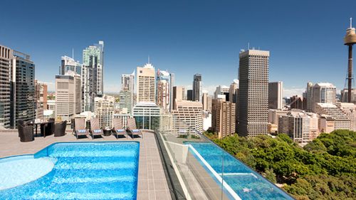 The view from the hotel's 22 floor, where the swimming pool is located and the chemicals were inadvertently mixed together. (Pullman Sydney Hyde Park)