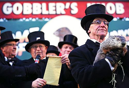 Groundhog Day at Gobbler's Knob (AFP)