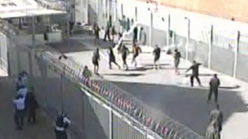 Confronting footage has emerged of inmates being gassed by prison officers.