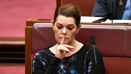 Greens senator Sarah Hanson-Young has found herself in hot water again after failing to pay government invoices for at least 129 days. (AAP)