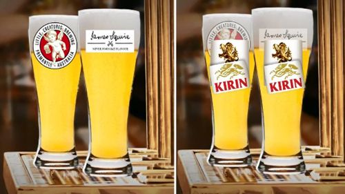 Little Creatures and James Squire are both owned by Lion, which is owned by Japanese giant Kirin. (9NEWS)