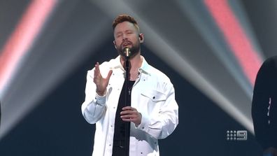 Calum Scott sings at the 2022 Logies