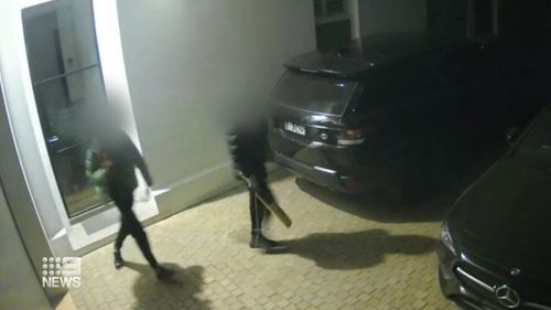 CCTV shows home invasion at College Park in Adelaide.