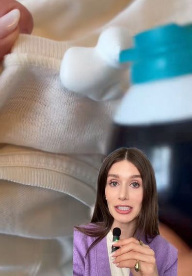 TikToker reveals way to use shaving foam to remove makeup stain