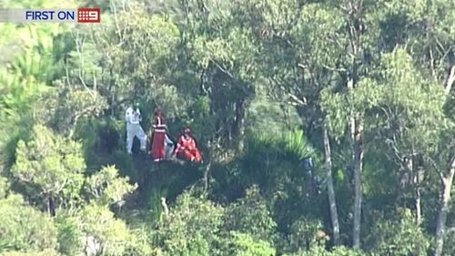 A Queensland man has been taken to hospital after spending the night in bushland. (9NEWS)