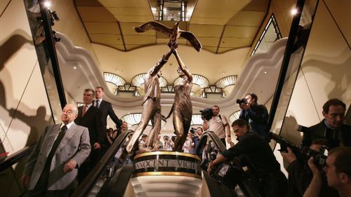 The statue is housed in London's Harrods department store. (Getty Images)