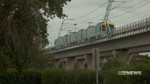 Drivers have been training on the new sections of elevated track. (9NEWS)