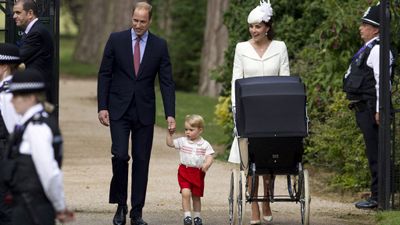 Prince George and Princess Charlotte, St. Mary Magdalene Church, July 2015