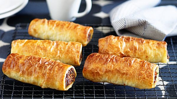 Family sausage rolls with a healthier twist