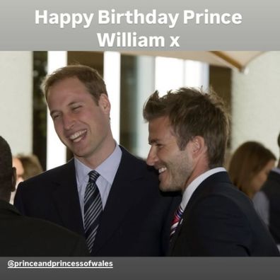 Prince william david beckham