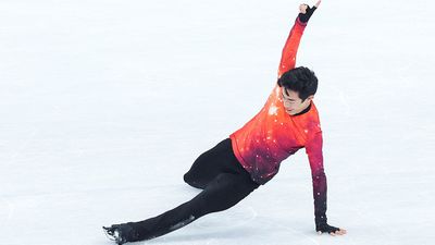 US skating superstar's glittering display