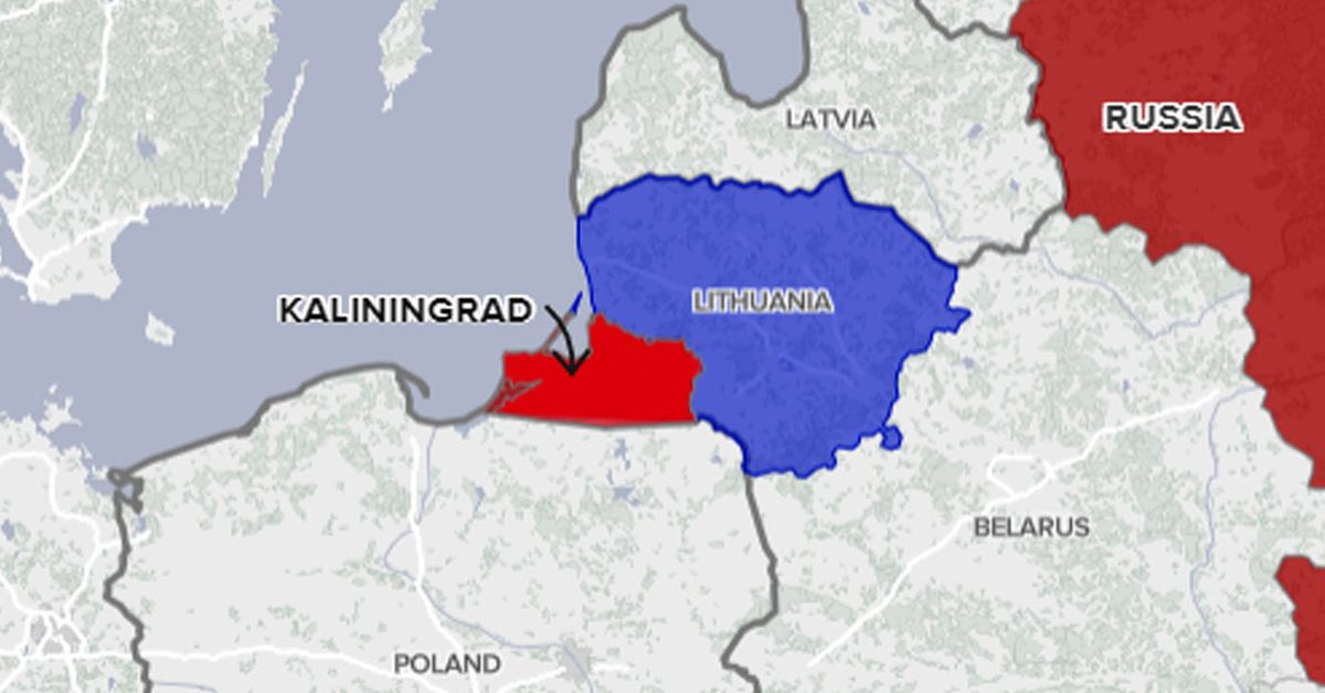 Калининград границы. Карта Литва Калининград. Карта Калининград Польша Литва.
