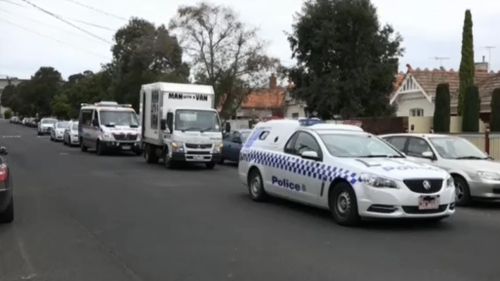 The man was shot while moving furniture at a home in Essendon. (9NEWS)
