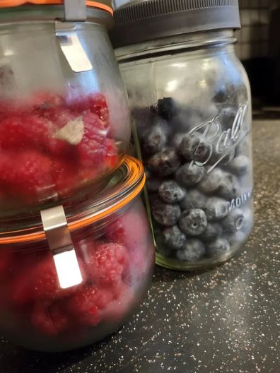 Berries in jars