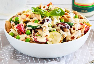 Creamy Italian pasta salad