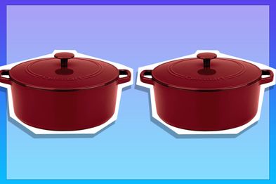 Cuisinart Chef's Classic Enameled Cast Iron 5 qt. Round Covered Casserole-Cardinal Red