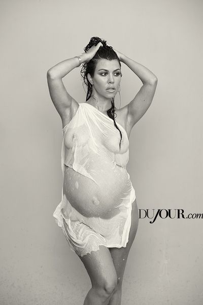 <p>A few years ago a heavily pregnant Kourtney Kardashian stripped off for a beautiful but risque photo shoot for <a href="http://dujour.com/" target="_blank">DuJour Magazine</a>. "I'm at my best when I'm pregnant," she said at the time.</p>