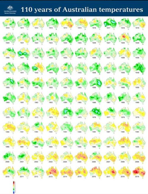 Bushfires Are The New Normal According To 110 Years Of Bom Temperature Trends