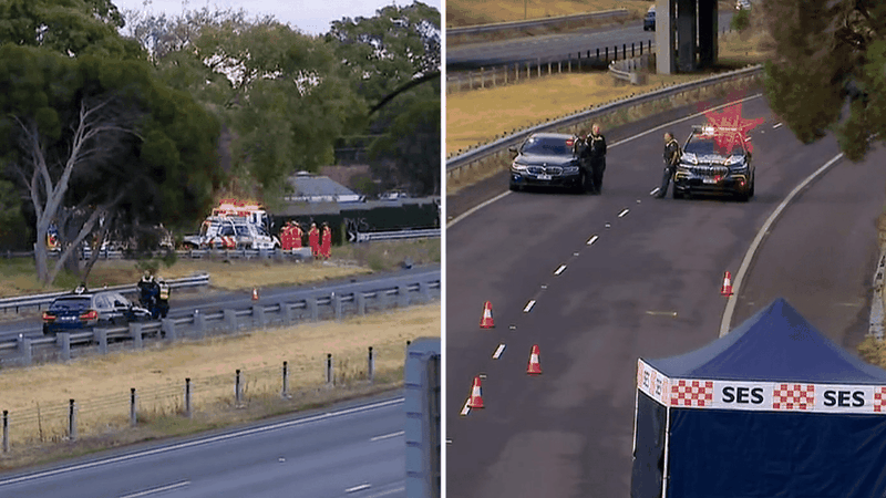 Pedestrian killed after being hit by truck on major Melbourne freeway ...
