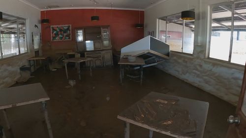 Western Australia Kimberley floodwaters at Fitzroy Crossing