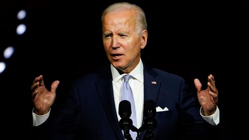 Joe Biden has lambasted Donald Trump and his followers in a speech.