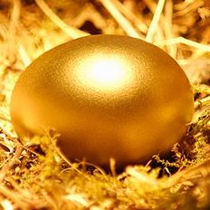 Golden egg in nest (Getty)