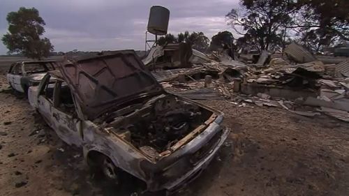 The couple were left with nothing but the clothes on their back and a car. (9NEWS)