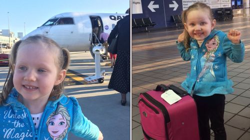 Annabelle was nervous to travel back to Mexico for her sixth treatment, but Ms Potts said she loves the plane and visiting friends in the hospital. (Supplied)