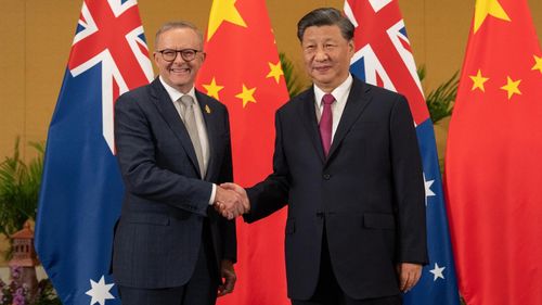 Anthony Albanese et Xi Jinping se rencontrent à Bali.