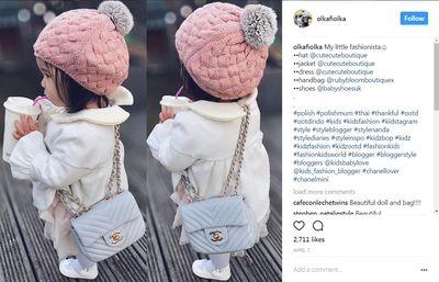 Little Lily is just one and already part of the fashion set. Follow her along with 40,000 other fashion lovers on her account <a href="http://" target="_blank">@olkafiolka</a>