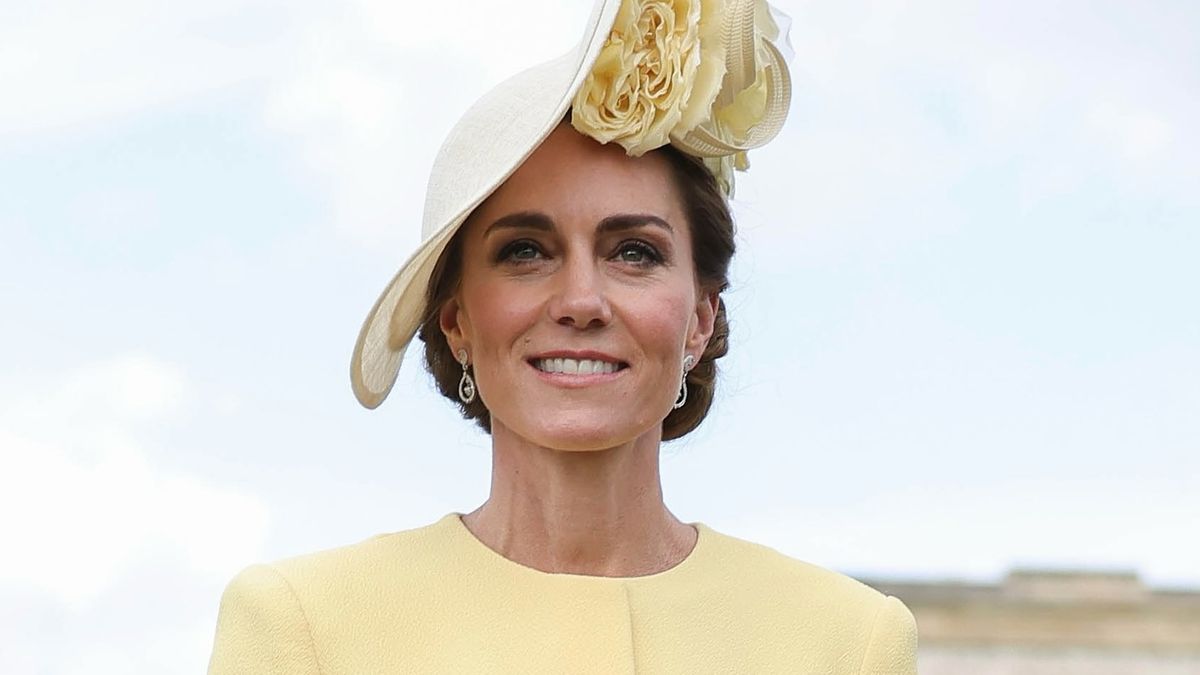 Kate Middleton Garden Party outfit: Princess of Wales wears Robinson Pelham  wedding earrings that symbolise strength and new beginnings with yellow  Emilia Wickstead dress | Opinion - 9Honey