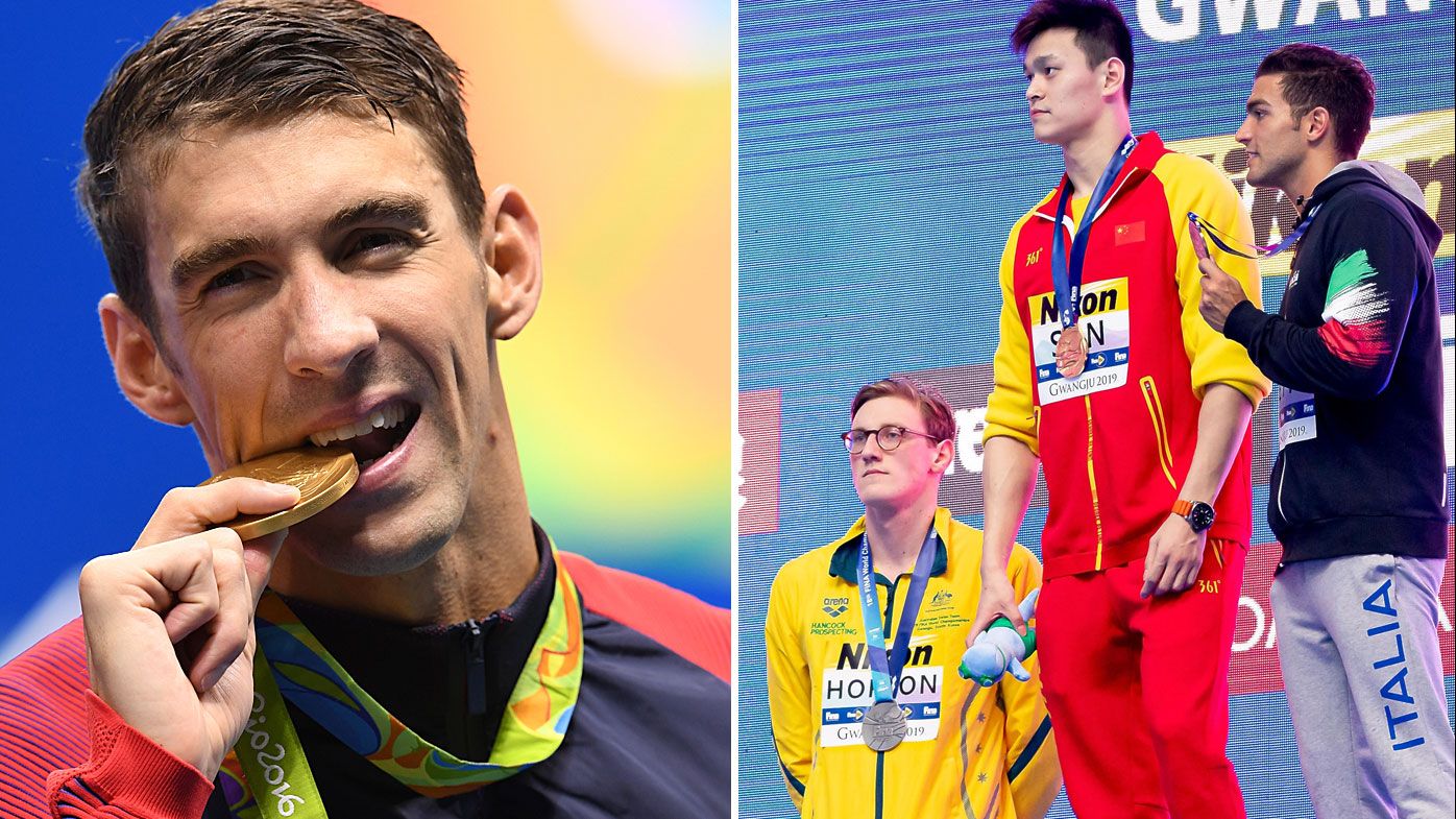 Michael Phelps has sided with Mack Horton on his Sun Yang protests