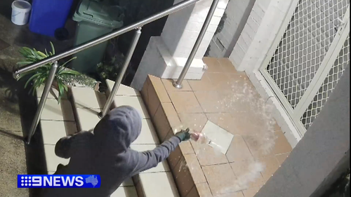 Hung poured accelerant outside the front entry to the home and used matches to set it alight. Luckily no one was injured and the fire went out itself on the concrete.