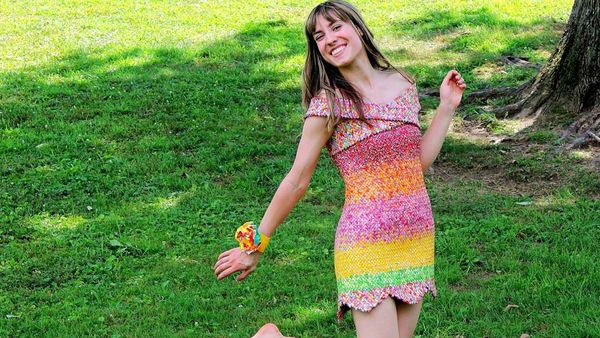 Emily Seilhamer's Starburst wrapper dress