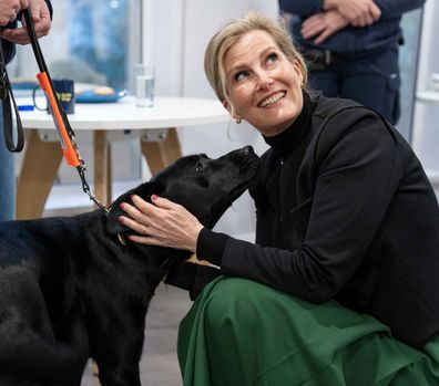 Countess of Wessex visiting Guide Dog facility.