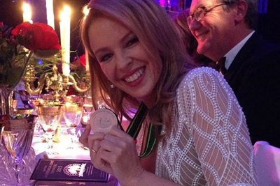 @kylieminogue: I didn't know I would have a MEDAL!!!