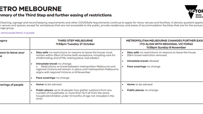 Coronavirus Victoria Restrictions Daniel Andrews Announces Details Full List Of Everything You Can And Can T Do Now In Victoria Including Changes To Cafes Pubs And Indoor Gatherings Guide