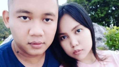 Intan Syari and her fiance Dr Rio Nanda Pratama pose in a photo posted online before his death in the Lion Air tragedy.