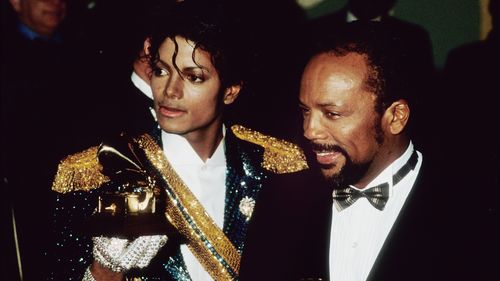 Michael Jackson and his producer Quincy Jones