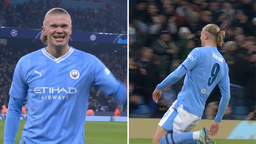 Erling Haaland scores long range screamer as Manchester City march into Champions League knockout stage