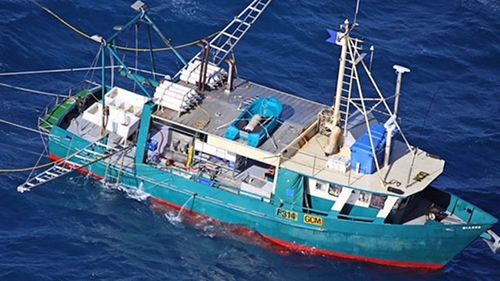 Trawler "Dianne" capsized last Monday. 
